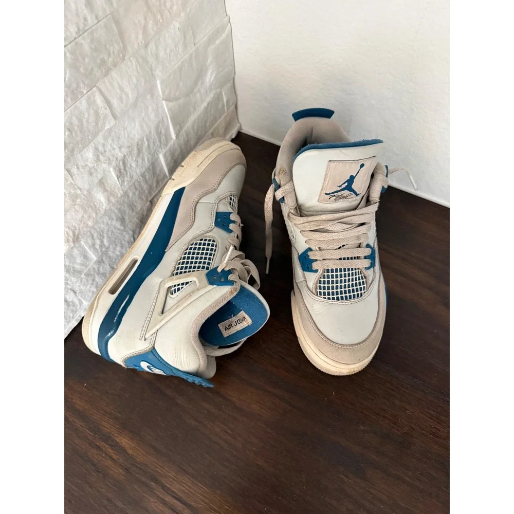 Air Jordan 4 Retro Military Blue 2024 GS Industrial Blue! Size: Size 6Y